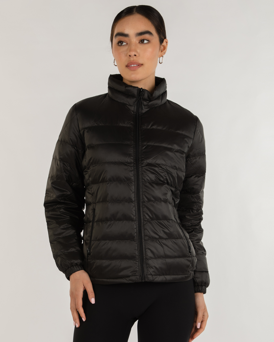 ◆UMBRO◆ Women's Cozy Silhouette Down Jacket Black UP Urbaneer Down Packable Jacket – rebody