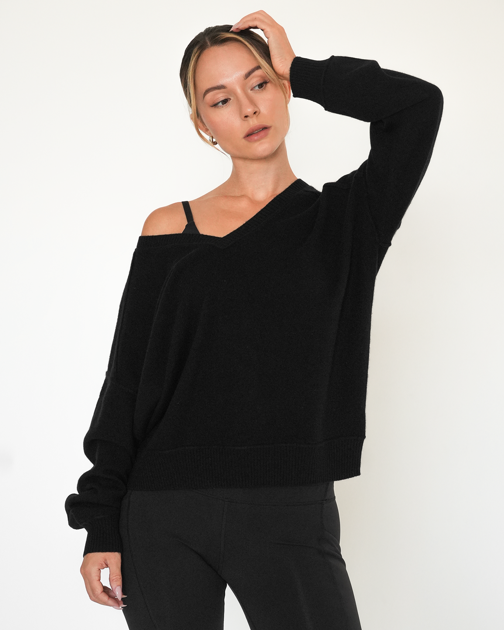 Nora V Neck Cashmere Sweater – rebody