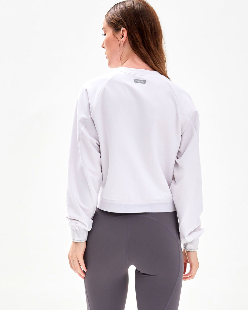 City Zip Crop Crewneck - rebody