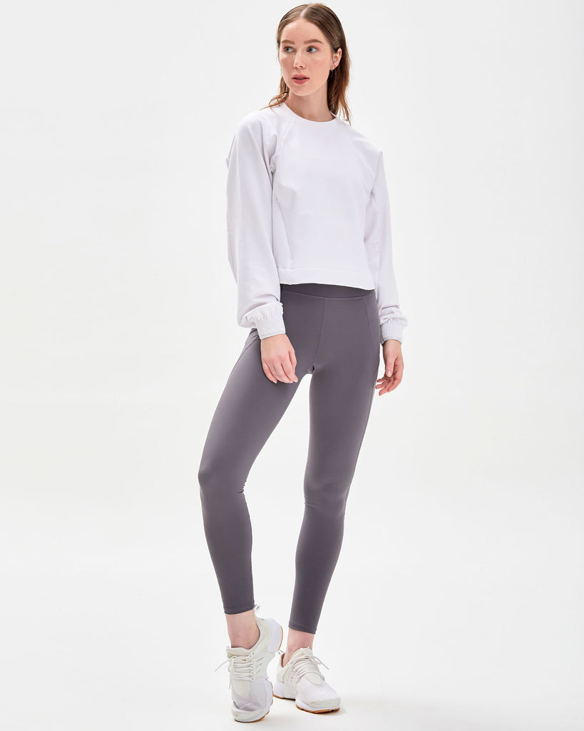 City Zip Crop Crewneck - rebody