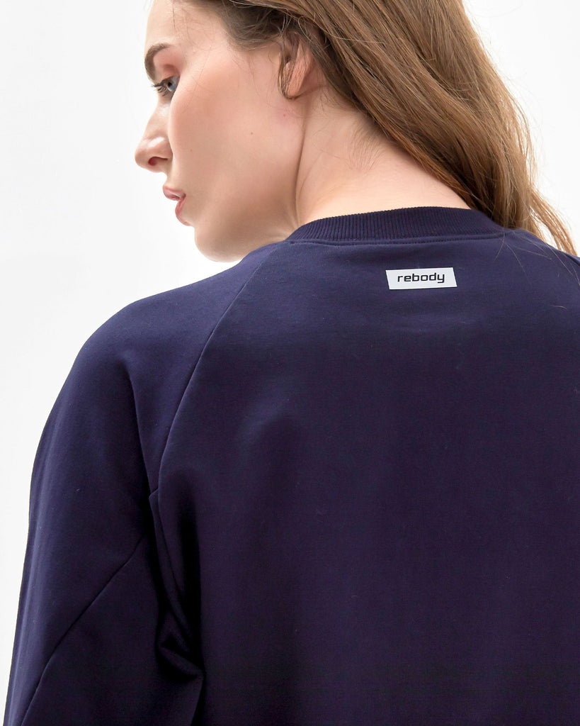 City Zip Crop Crewneck - rebody