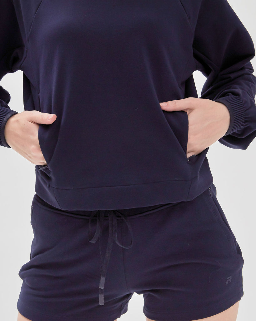 City Zip Crop Crewneck - rebody