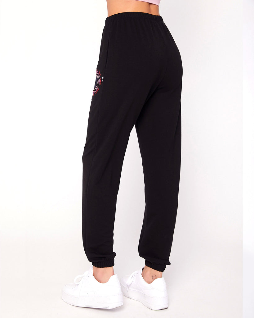 Karma Graphic Viscose Blend Sweatpants - rebody