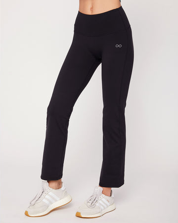 Boot Cut, Two-Pocket Dress Pant Yoga Pants (Blue Iris)