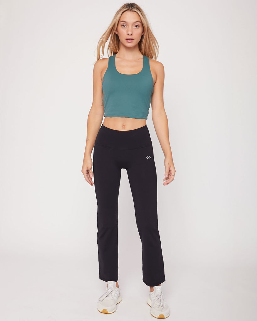 Black Lexi Bootcut Leggings Full Body