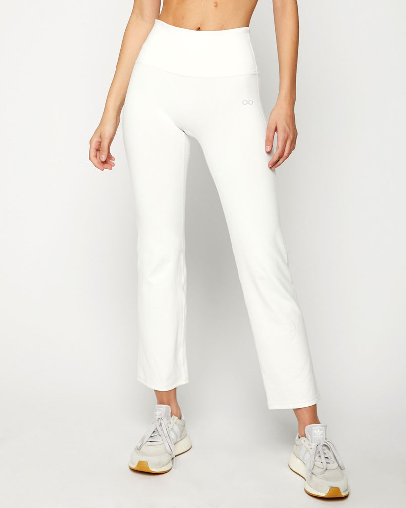 Off White Lexi Petite Bootcut Leggings Front