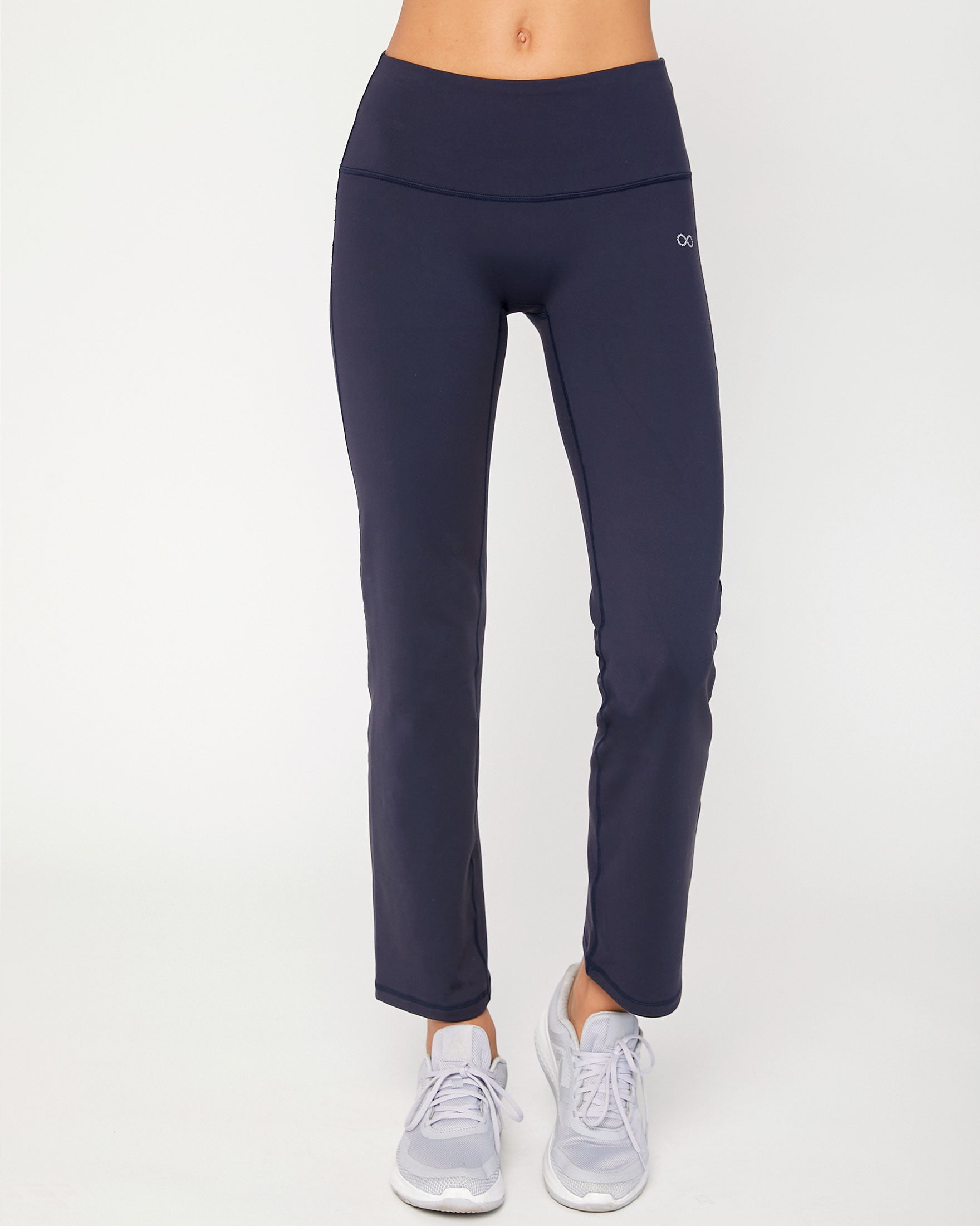 ★andar★ Air Cooling Stripe Bootcut Leggings Air Soft High-Waisted Crossover Bootcut Leggings