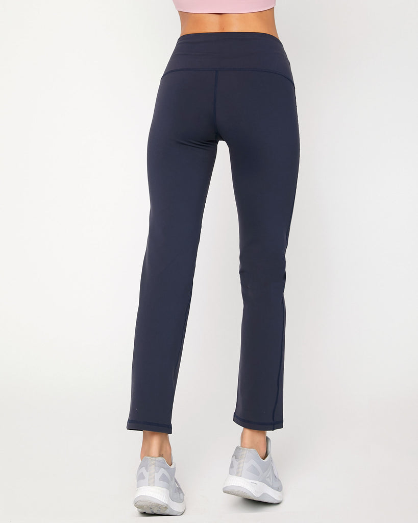 Navy Lexi Bootcut Leggings Back