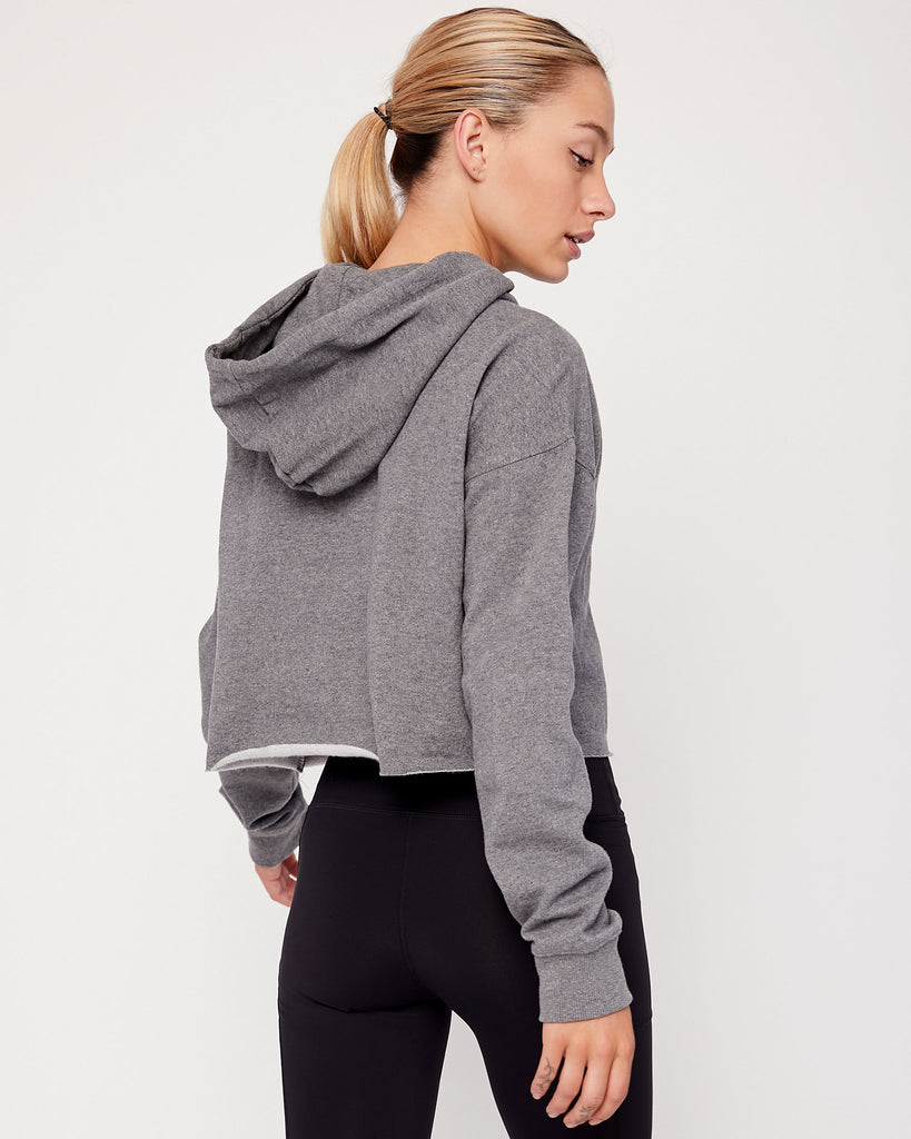 Rebody Logo Fleece Crop Hoody - rebody