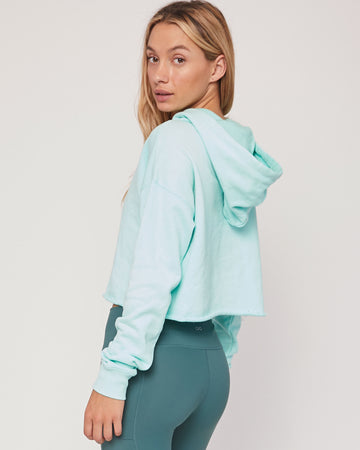 Rebody French Terry Crop Hoody - Smooth Mint *Sustainable - rebody