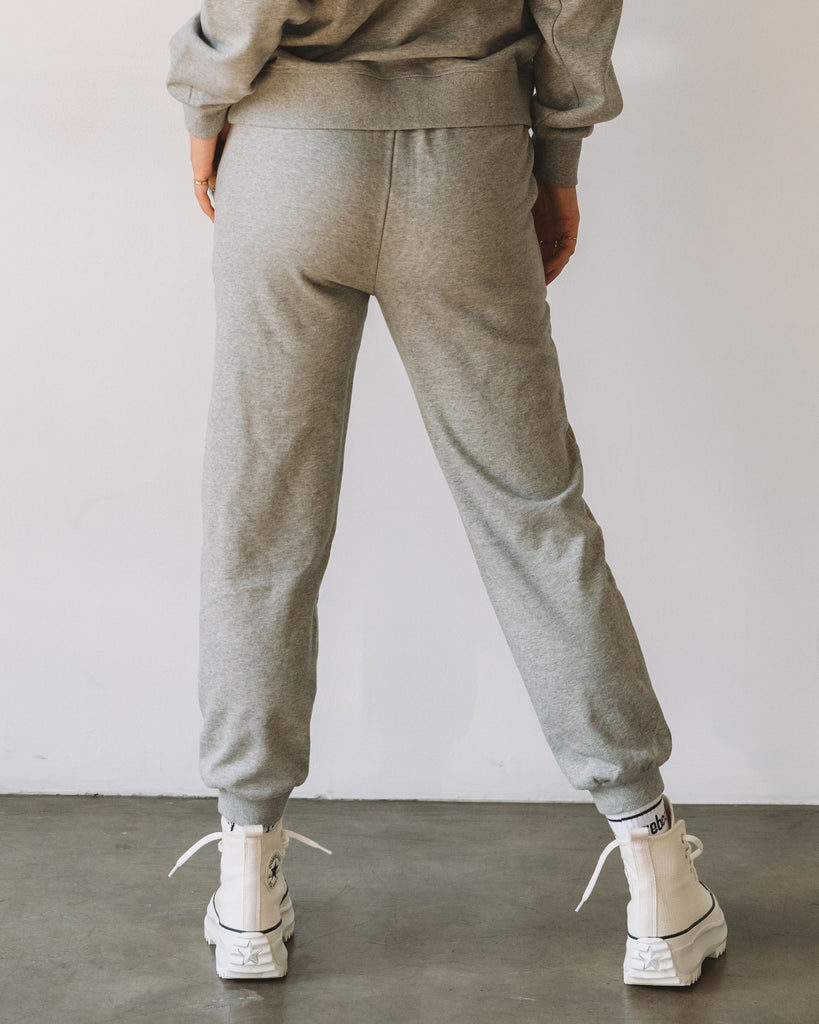 Lifestyle Summer French Terry Sweatpants Grey Back