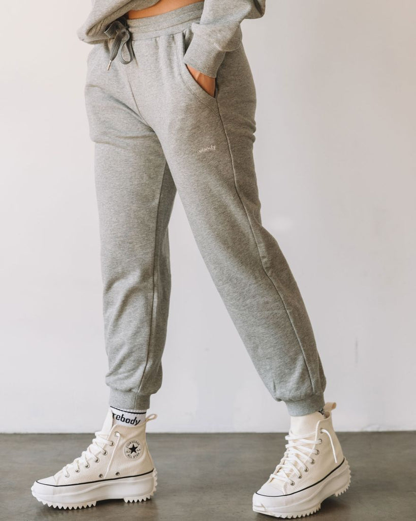 Lifestyle Summer French Terry Sweatpants Grey Side