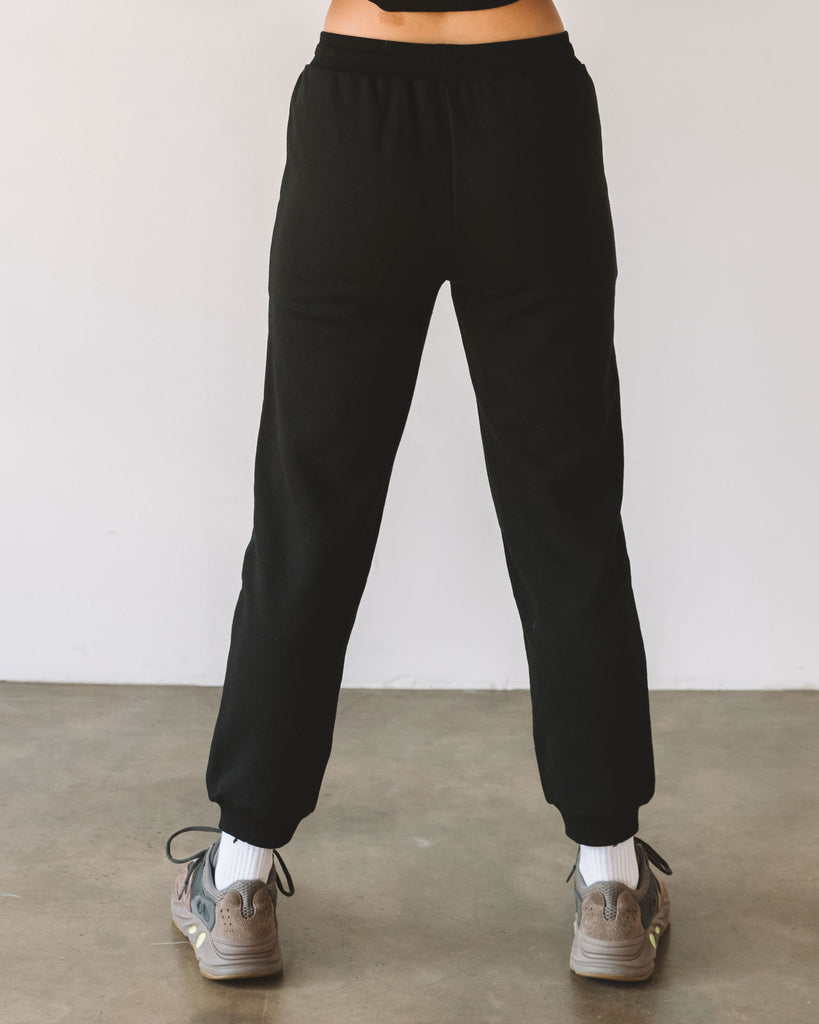 Lifestyle Summer French Terry Sweatpants Black Back