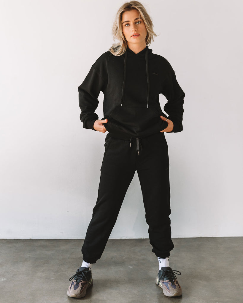 Lifestyle Summer French Terry Sweatpants Black Full