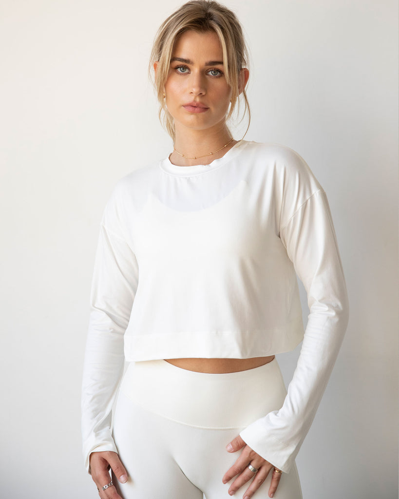 Go With The Flow Crop Long Sleeve - rebody