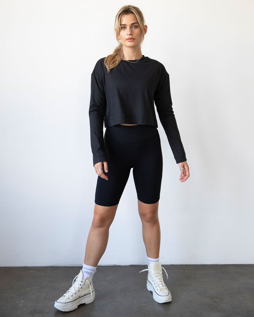 Go With The Flow Crop Long Sleeve - rebody