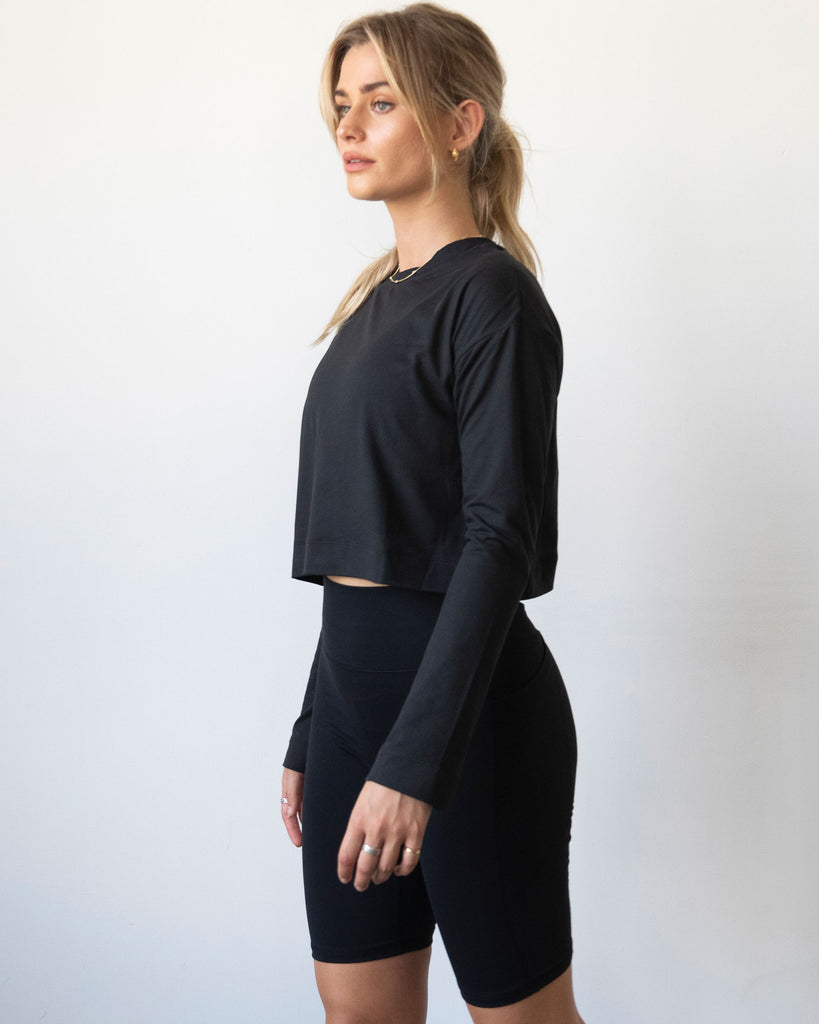 Go With The Flow Crop Long Sleeve - rebody